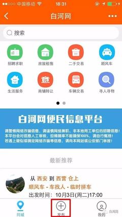 大事件!白河网便民信息小程序上线啦!!_科技_网